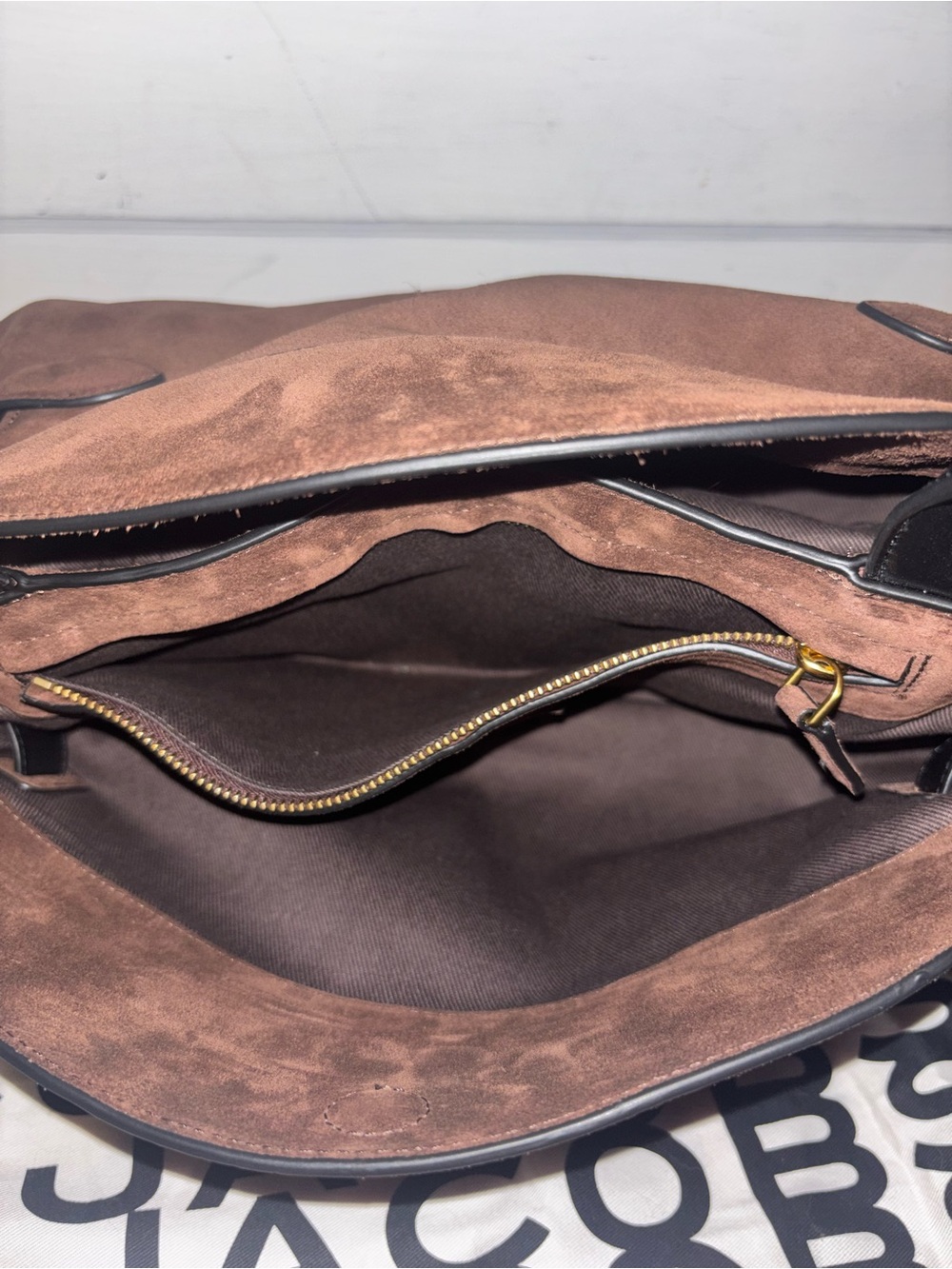 Marc Jacobs dark brown suede Dakota Satchel NWOT - Picture 7 of 13